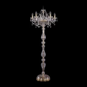 Торшер Bohemia Ivele 1411T1/5/195-165/G BOHEMIA IVELE ПОД СТАРИНУ, СВЕЧА, ЭЛИТНЫЕ 219568 Золото