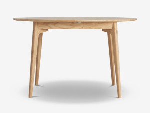 Круглый выдвижной стол из дуба