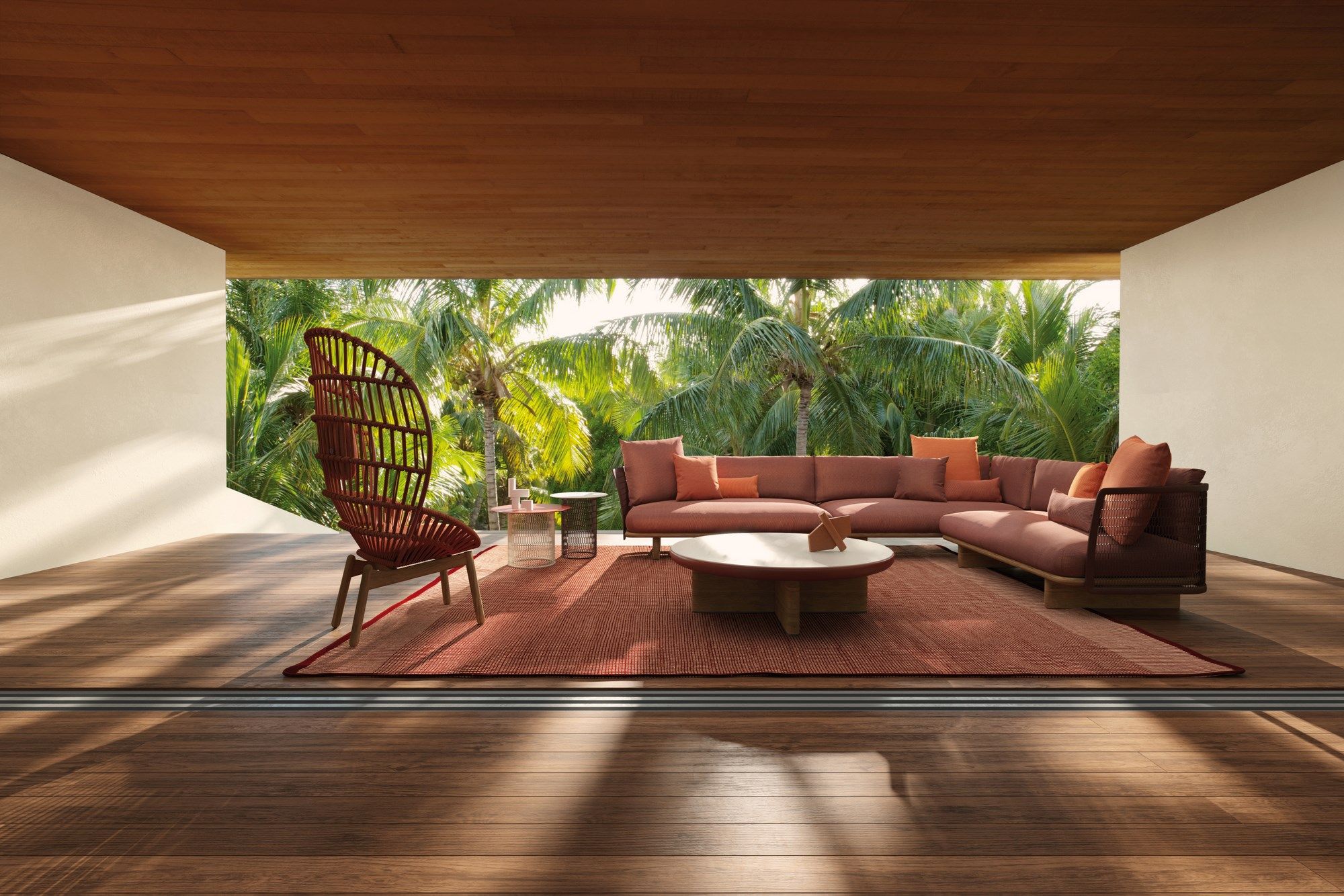 Садовый стол из тикового дерева Kettal сетка ARCH-00065465 - Вид №6