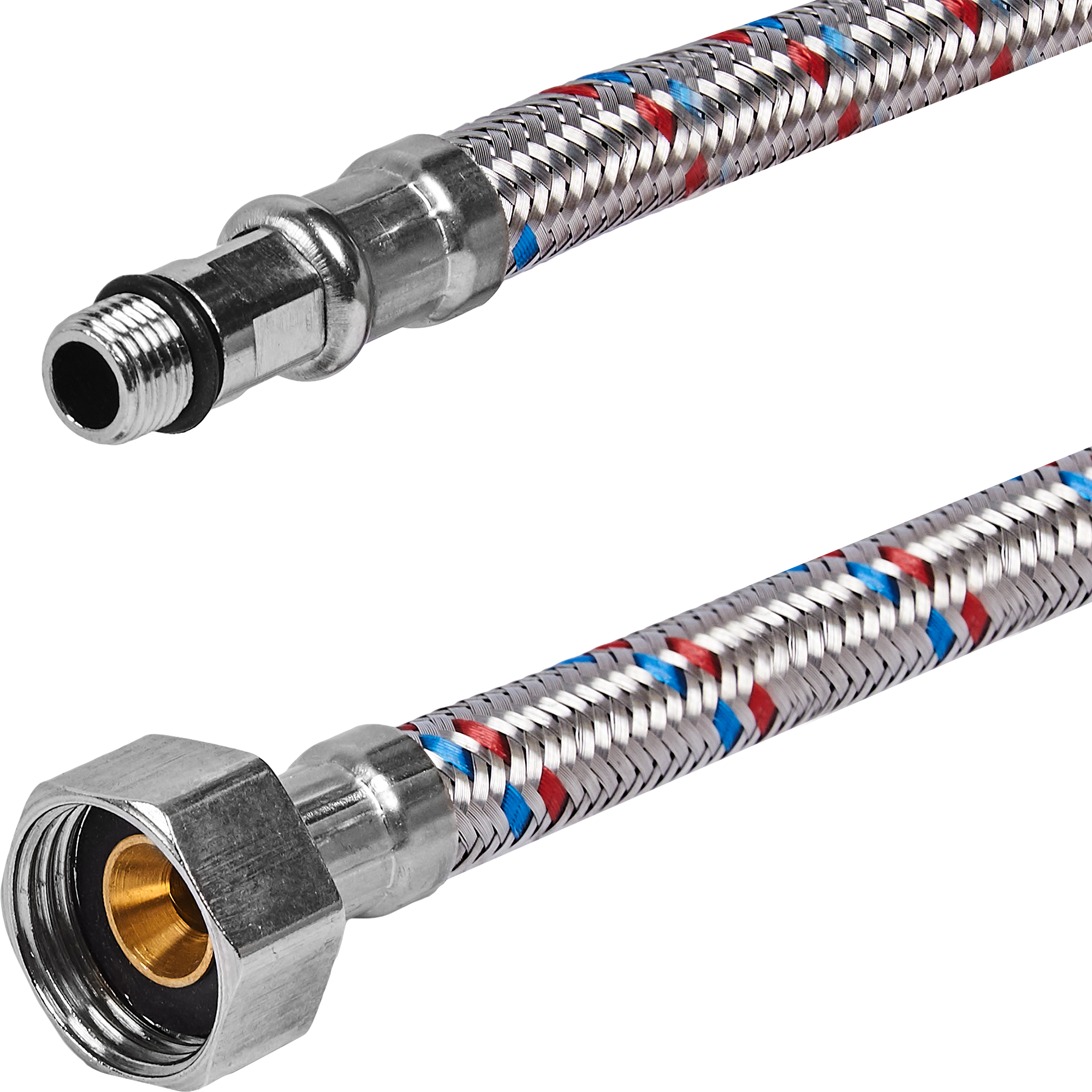 Гибкая подводка ДТРД для воды 30 см с резьбой М10 1/2" 82727919