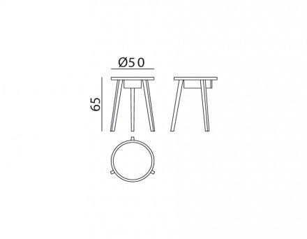 Gervasoni Журнальный столик / прикроватная тумбочка из дерева Gray sun-id-1480707 - Вид №10