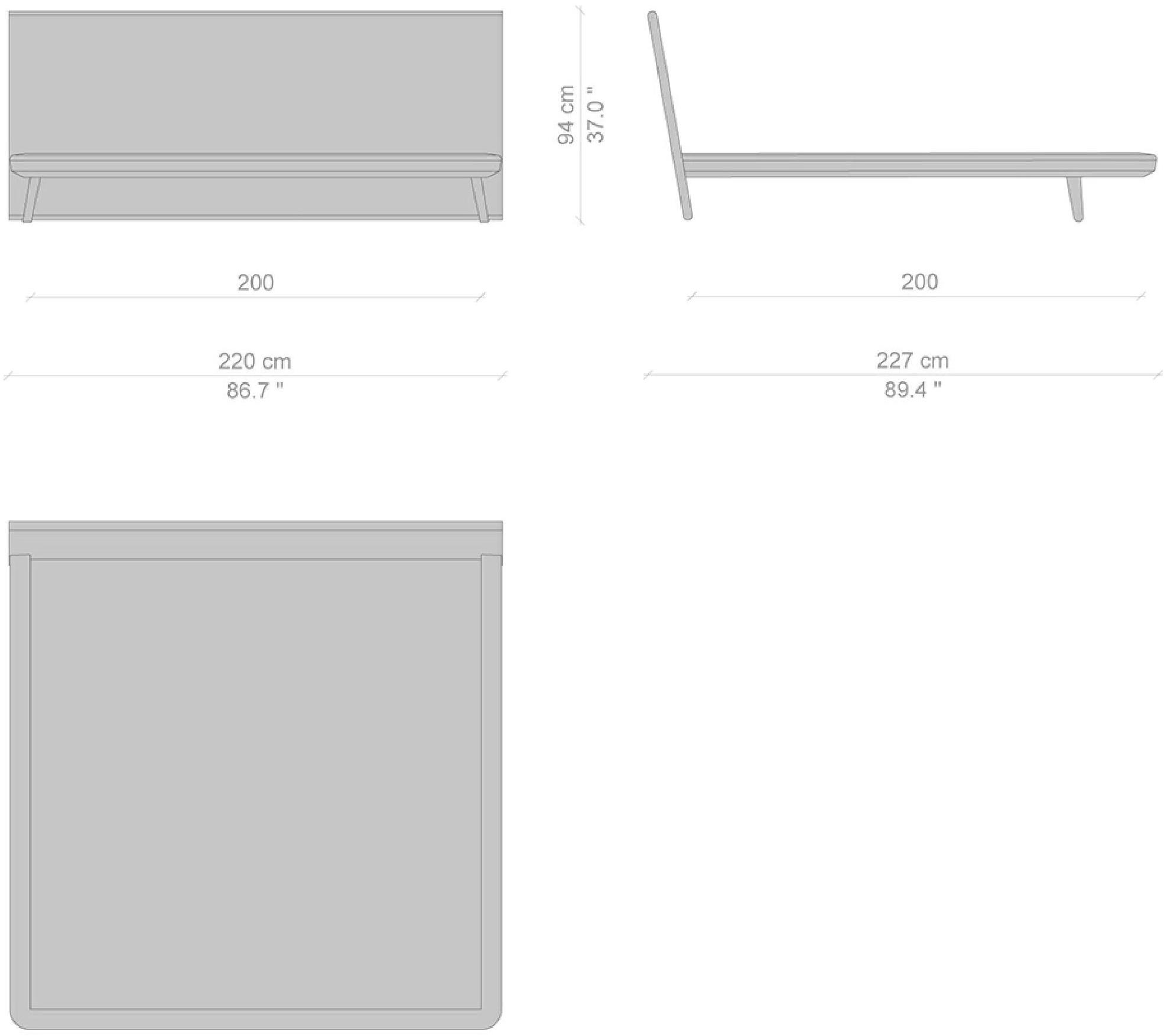 Cassina Кровать с изголовьем из ясеня  L42  - Вид №39