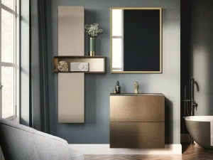 Birex Настенная тумба под умывальник с ящиками Hosoi