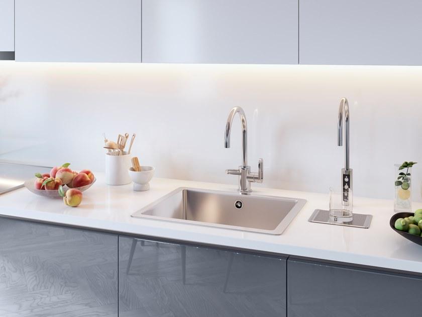 Лакированная линейная кухня на заказ  00002608 Santreyd  - Вид №2