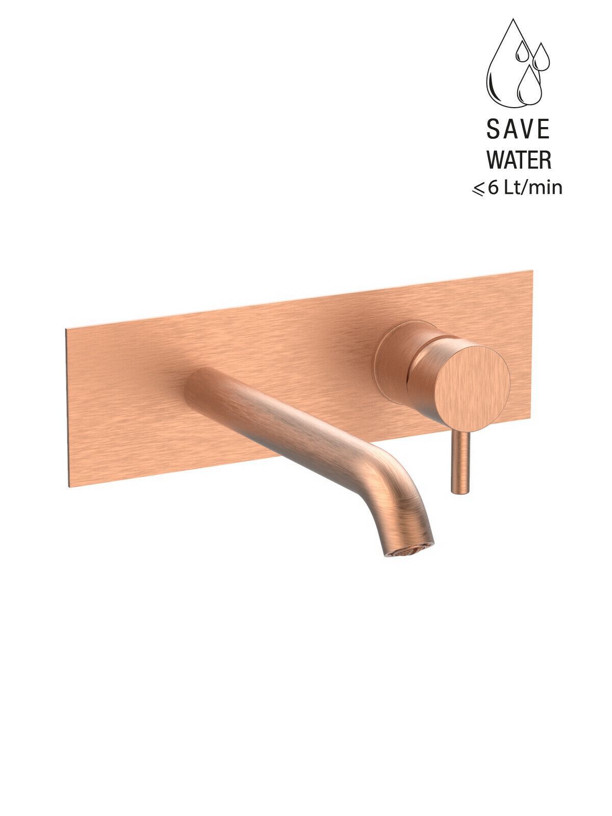 Настенный однорычажный смеситель для раковины с ограничителем расхода Rubinetterie Frattini Pepe XL ARCH-00076573 - Вид №29