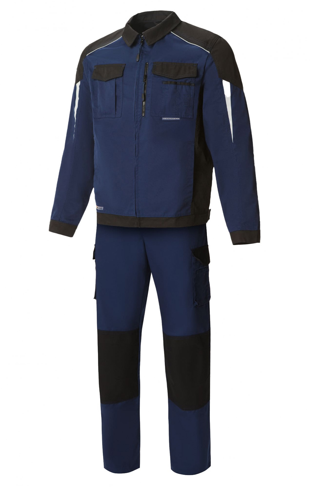 70051 Костюм  NEW темно-синий с черным STATUS  Летняя спецодежда  размер 64-66/182-188 