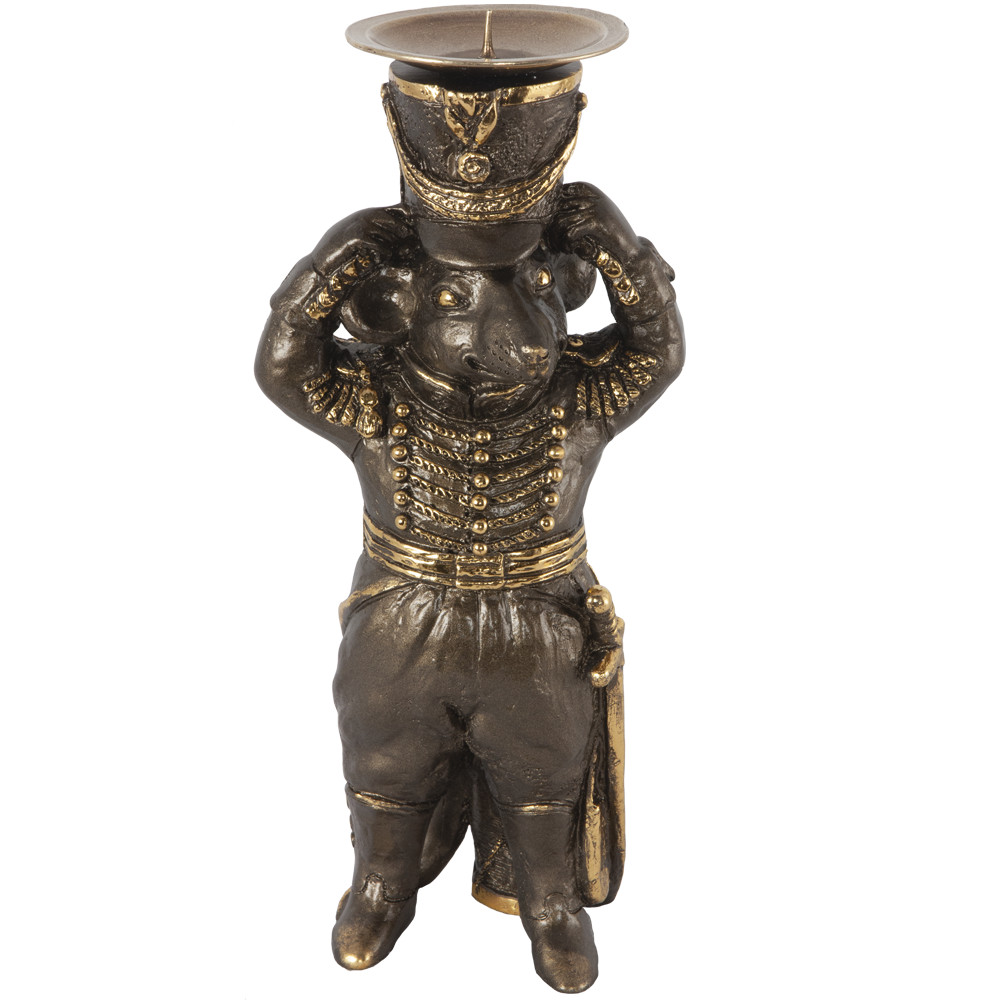 22649 Подсвечник Бравый гусар Бронза BOGACHO 4627174555400