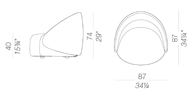 Тканевое мягкое садовое кресло Lapalma KIPU OUTDOOR ARCH-00035625 - Вид №6
