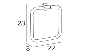 Держатель для полотенец с металлическим кольцом