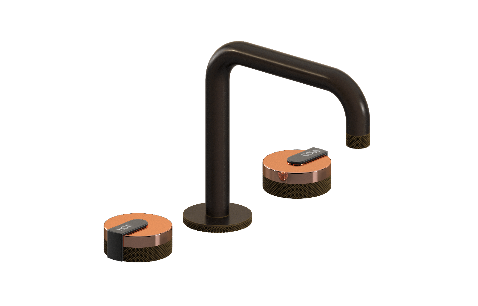 E-11511-R1RG-L1BK-OB Смеситель для умывальника на 3 отвертия GRAFF MOD+