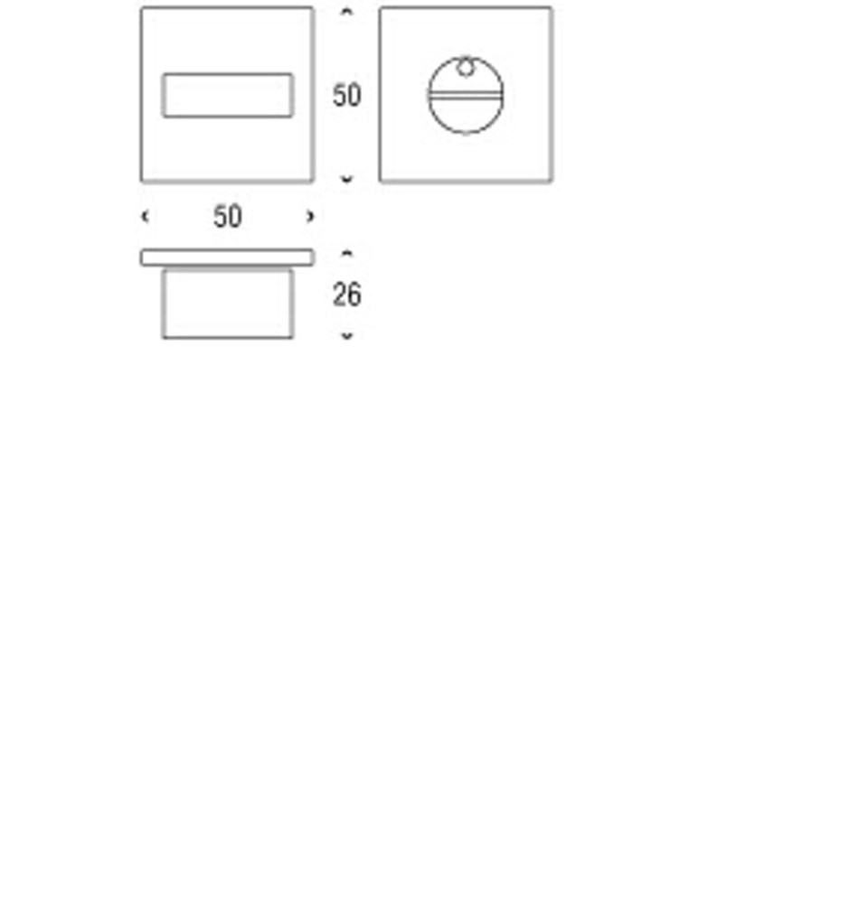 FROST Ключевина KUBE 2001 » полированная. Нержавеющая сталь Полированный A2001PS  - Вид №1
