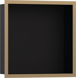 56098140 XtraStoris Individual Wall ниша Matt Black с дизайнерской рамкой 300/300/100 Hansgrohe