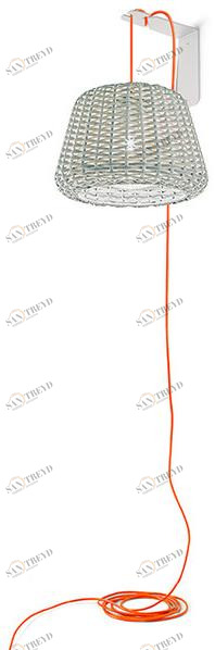 PANZERI Бра с прямым светом из ротанга Ralph sun-id-1424986