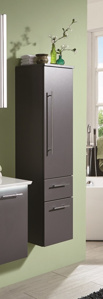 MNA883A7MR(722/161) Puris, средний шкаф (1 дверь, 2 ящика) правый 300 мм, цвет белый высокоглянцевый 