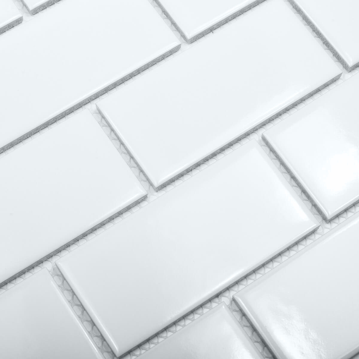 Белоснежная мозаика Starmosaic – элегантность в каждой детали STP-ST82 INCOLOR Brick & Metro - Вид №1