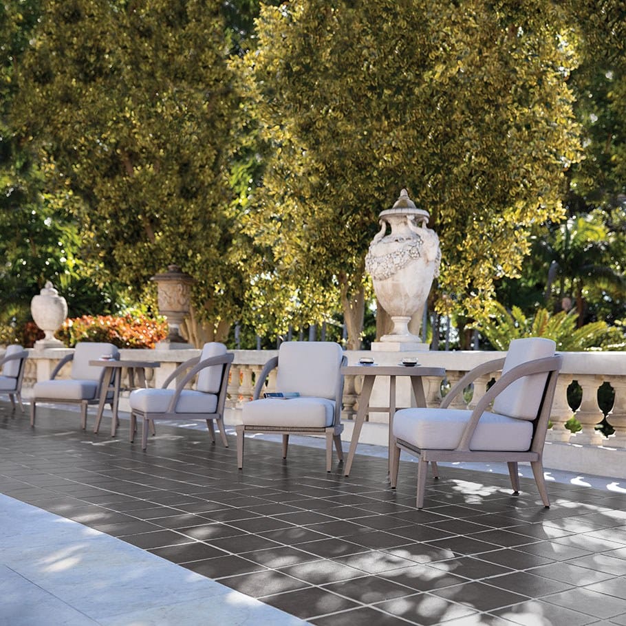 Садовое кресло из тикового дерева и JanusFiber® с подлокотниками JANUS et Cie Альпинарий ARCH-00055554 - Вид №3