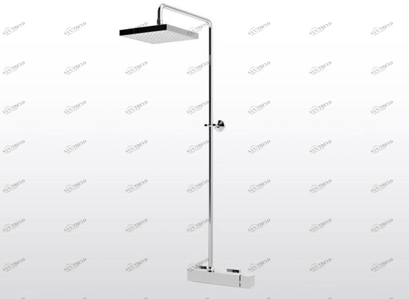 RUBINETTERIE STELLA Настенная душевая стойка с душевой лейкой Bamboo quadro sun-id-1435914