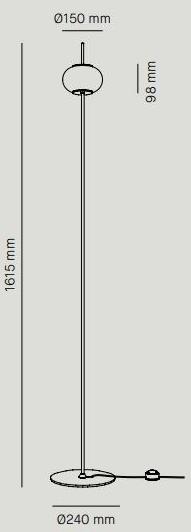 Milan Iluminacion Торшер из стали и стекла Astros 6933 - 6934 - Вид №9