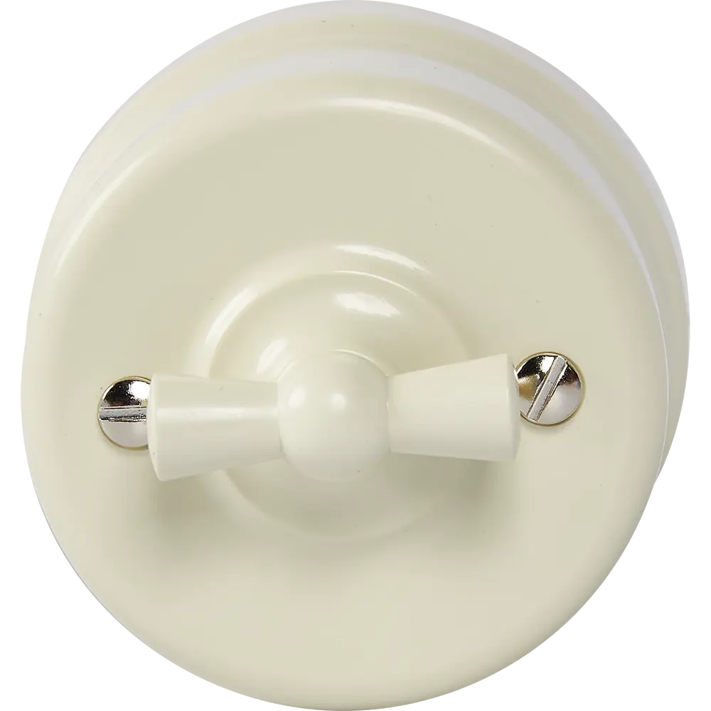 Выключатель Electraline проходной одноклавишный слоновая кость 84229103 Лофт STLM-1110597 - Вид №1