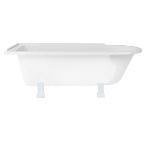 Burlington Душевая ванна Hampton 170 см со стандартными ножками для левой руки Левая рука с точкой в ​​белом цвете E13 E9 WHI