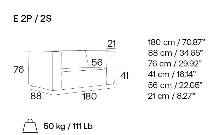 2-местный тканевый диван Adrenalina ARCH-00067682 - Вид №5