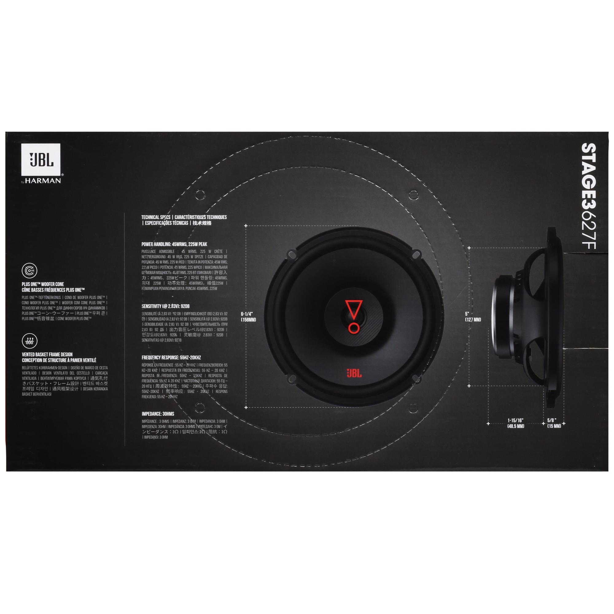 5418715 Коаксиальная акустическая система JBL STAGE3 627F STDN-0003228 - Вид №5