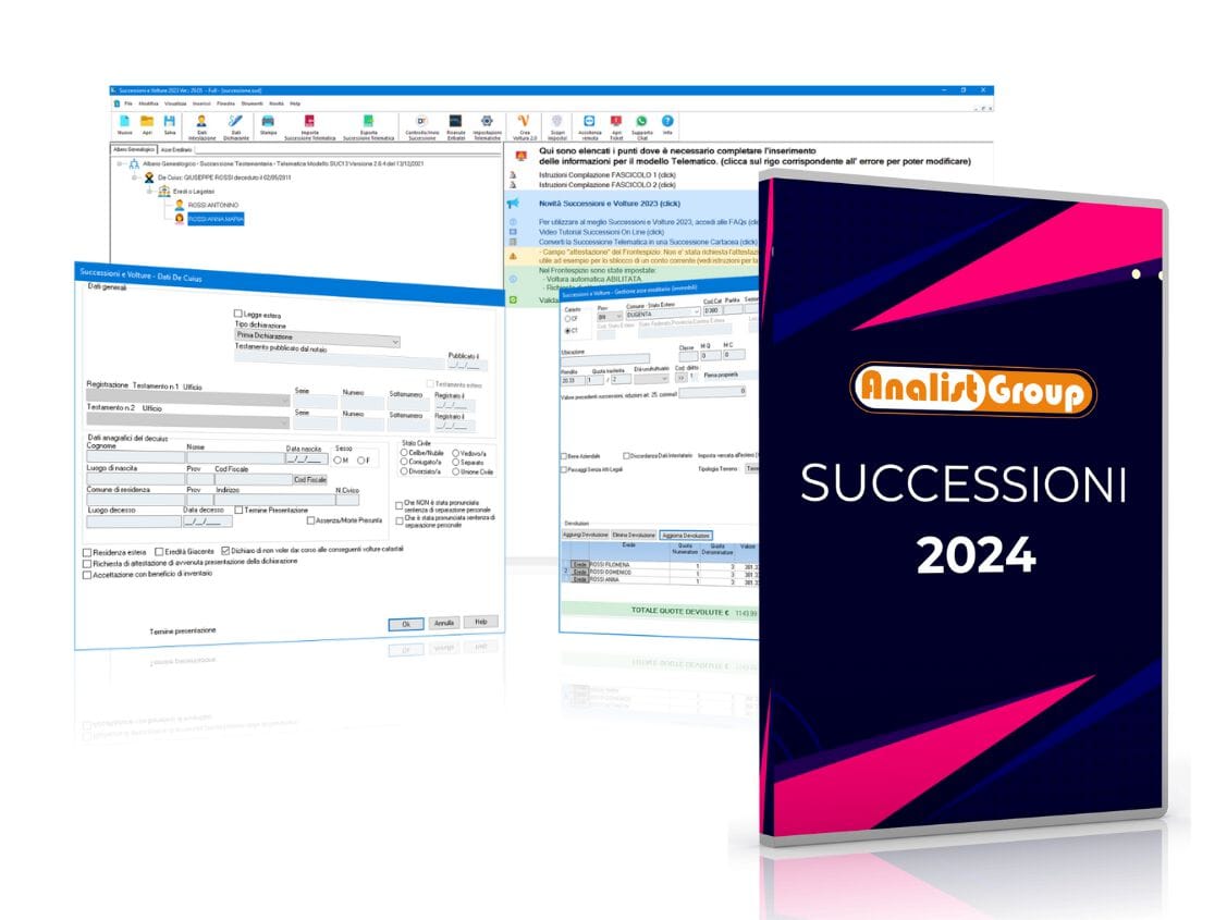 Программное обеспечение для управления преемственностью и voltura Analist Group SUCCESSIONI E VOLTURE ARCH-00084381 - Вид №1