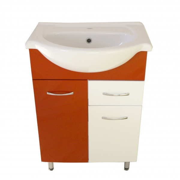 Тумба Роса 60 - Стиль оранжевый с ящик. (К) 11898 VAKO 232313 - Вид №1