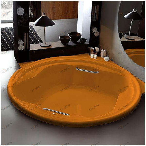 Ванна Gruppo treesse Ninfa V6591-O оранжевая круглая большая VTLV6591O