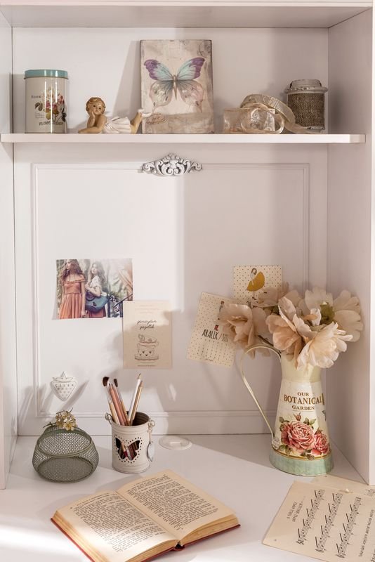 Надстройка для письменного стола белая 112 см с полками Romantica CILEK ROMANTICA 00-3832397 Белый Santreyd - Вид №3