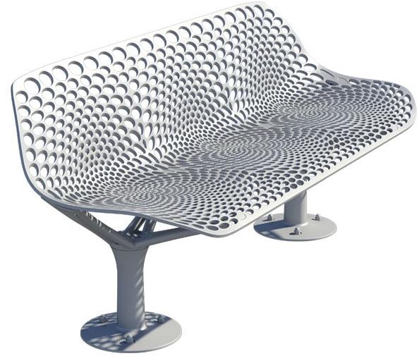 GHM-ECLATEC Скамья из металла со спинкой Keo sun-id-1356240 - Вид №4