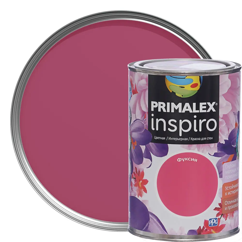 Краска Primalex Inspiro 1 л Фуксия STLM-2188576