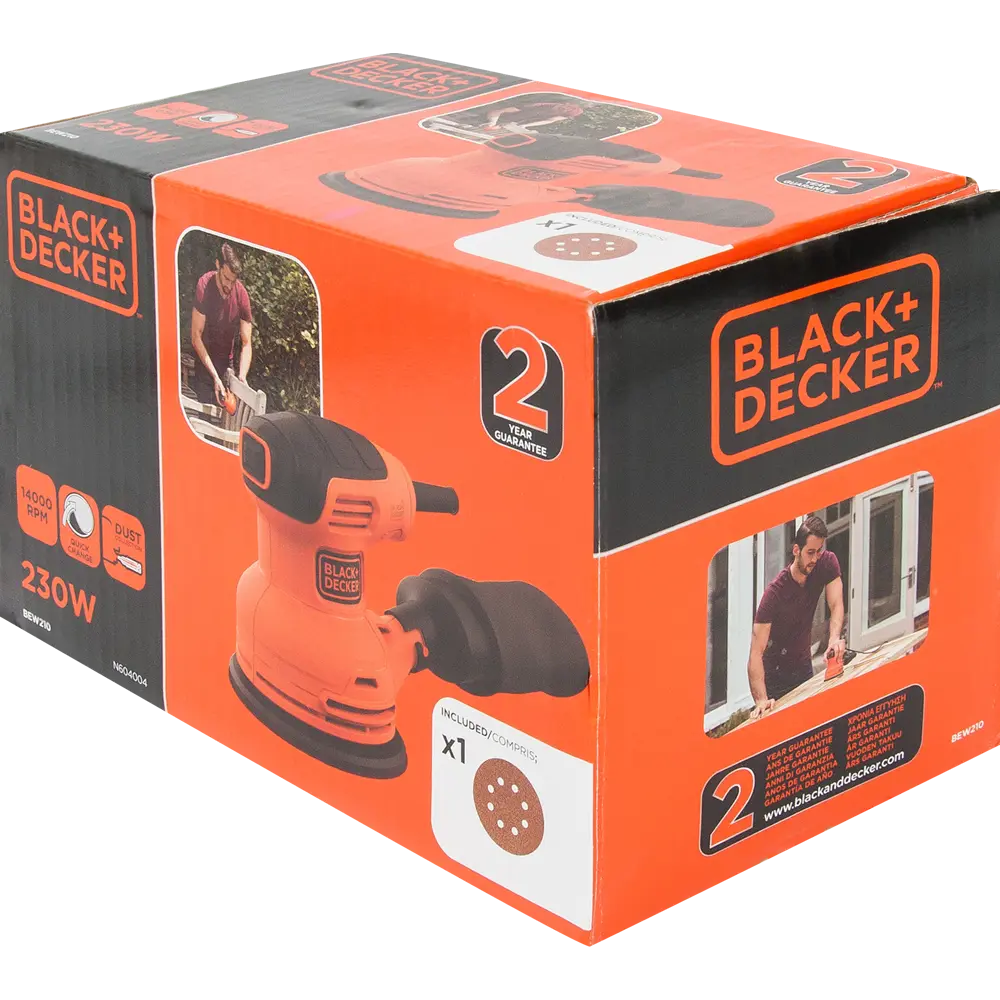 Эксцентриковая шлифмашина Black + Decker BEW210-QS, 230 Вт 82328808 STLM-2095012  - Вид №5