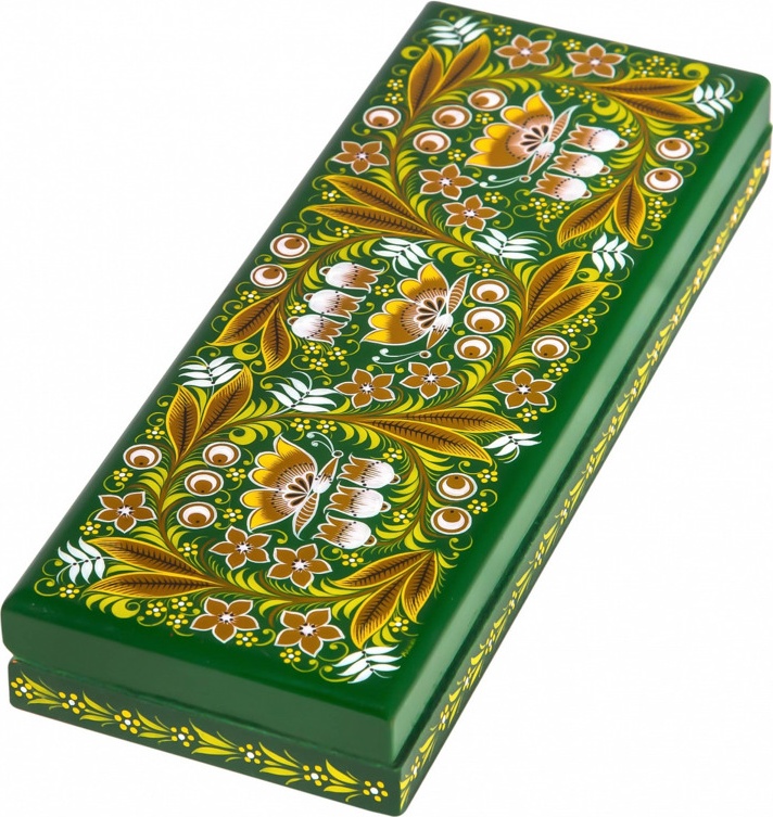 10660486 Хохломская Роспись Шкатулка "Подарочная" 30*240*90 (Высшая категория) Дерево 