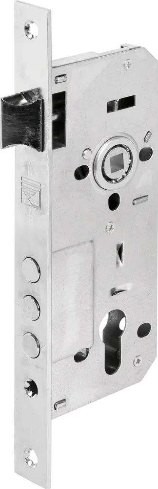 Врезной замок APECS 2600-CR для входных дверей с хромированной отделкой 82207318