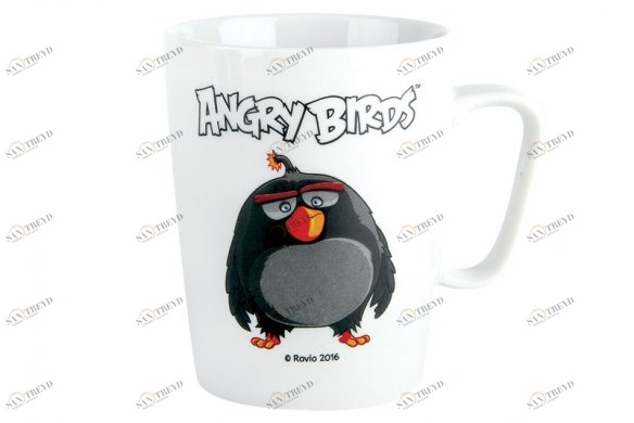 Кружка Angry Birds Movie Black 350 мл КОРАЛЛ ANGRY BIRDS MOVIE 029595 Белый;чёрный 