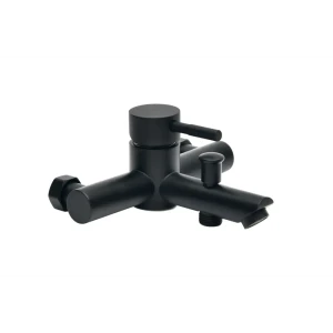 Смеситель для ванны Сургут однорычажный на ванну с лейкой и шлангом цвет черный