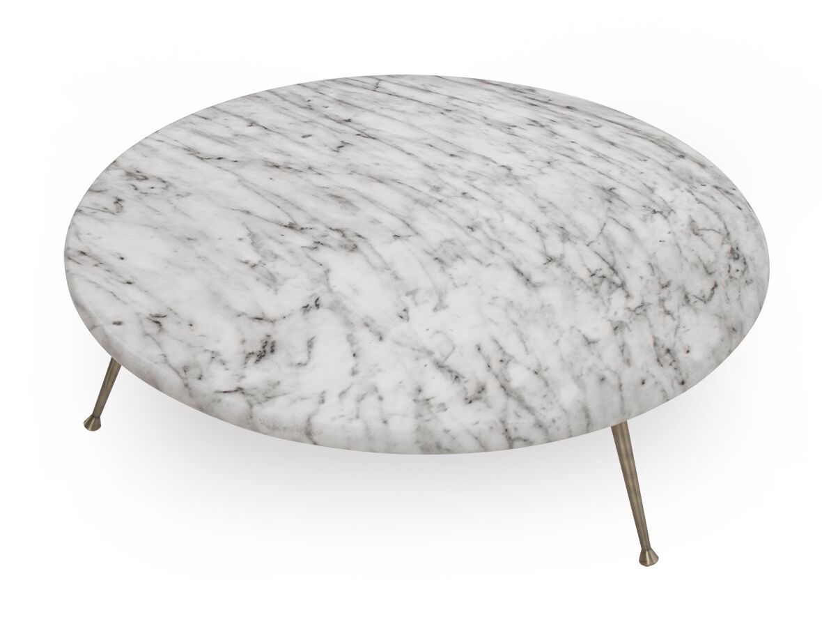 Низкий круглый журнальный столик из МДФ CREARTE COLLECTIONS Diamond Contemporain ARCH-00111510 - Вид №3