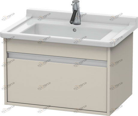 KT666409191 Тумбочка подвесная Ketho #KT6664 800 x 455 мм Серо-коричневый декор Duravit