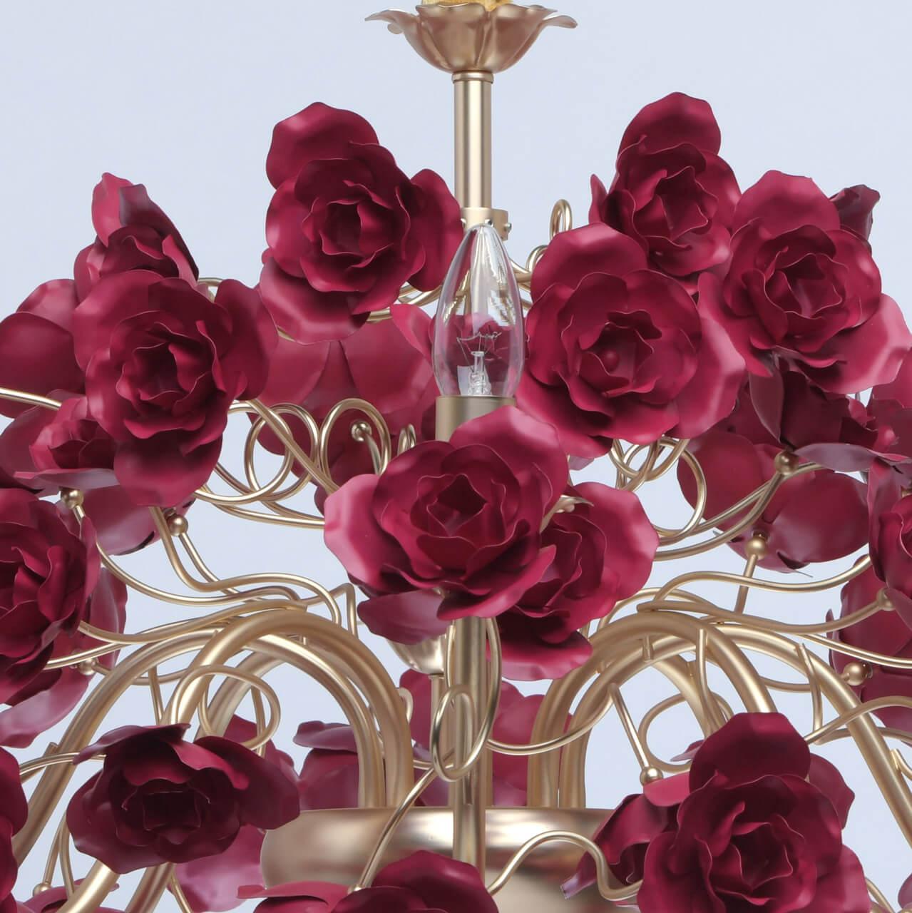 Подвесная люстра MW-Light Розенхейм 615011808 MW-LIGHT ДИЗАЙНЕРСКИЕ, РОЗЕНХЕЙМ 194379 Красный  - Вид №2