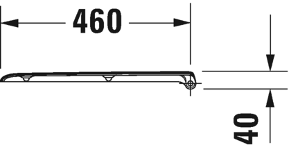 0067410000 Крышка сиденье для унитаза Duravit D-Code - Вид №3