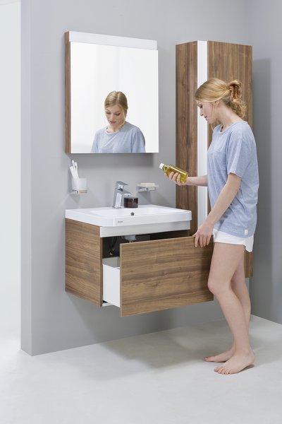 Тумба под умывальник SD 10° 650 тёмный орех Ravak X000000738 - Вид №3