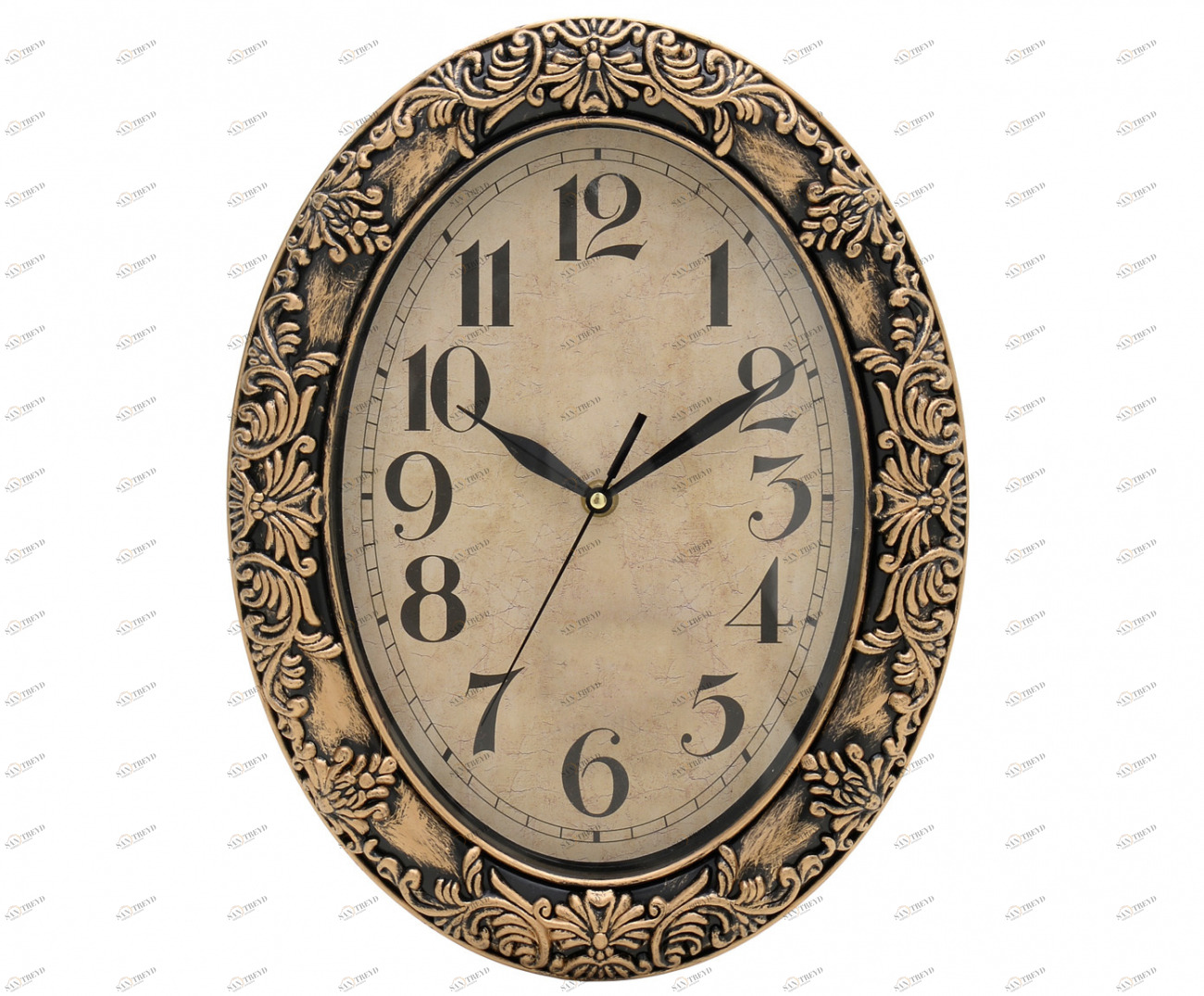 Часы настенные Macedonio золотого цвета TO4ROOMS  213703 Золото 