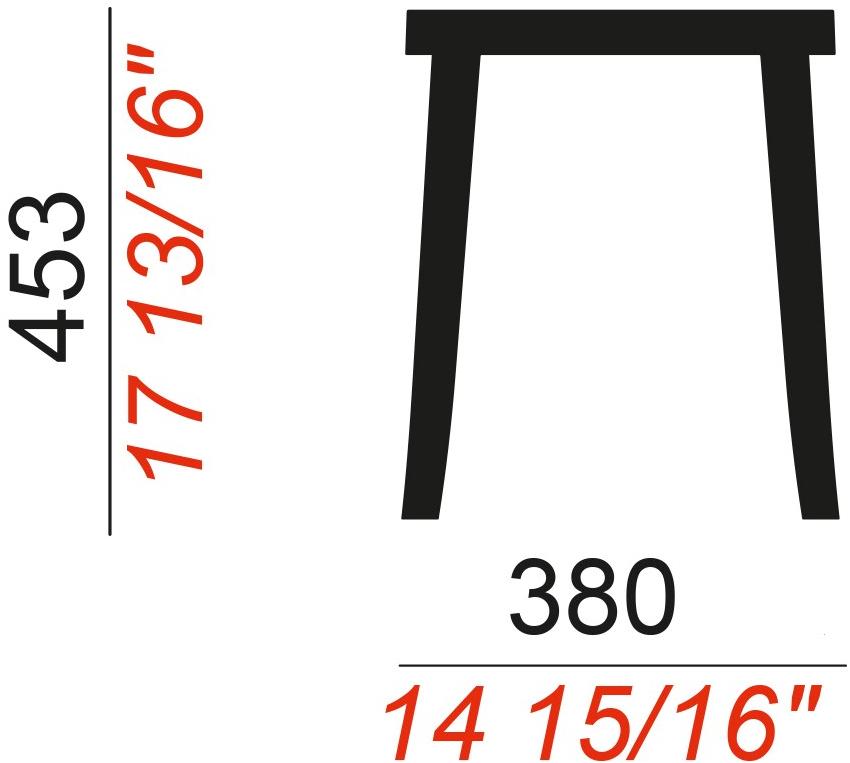 COLOS Низкий штабелируемый табурет из полипропилена Torre sun-id-1421962 - Вид №4