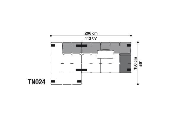 Секционный диван из ткани B&B Italia Tufty-Too ARCH-00095690 - Вид №14