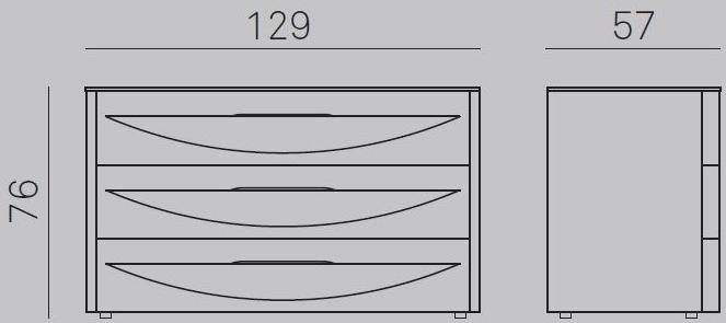 Gruppo Tomasella Лакированный комод со встроенными ручками Bogart sun-id-1466811 - Вид №5