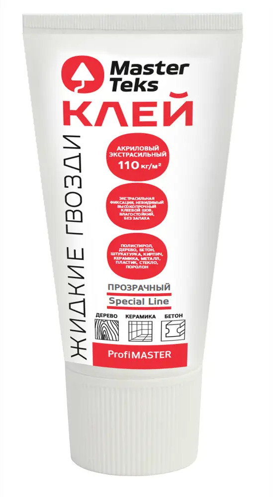 MasterTeks Акриловый клей экстрасильный для тяжелых материалов 180 г 84534376