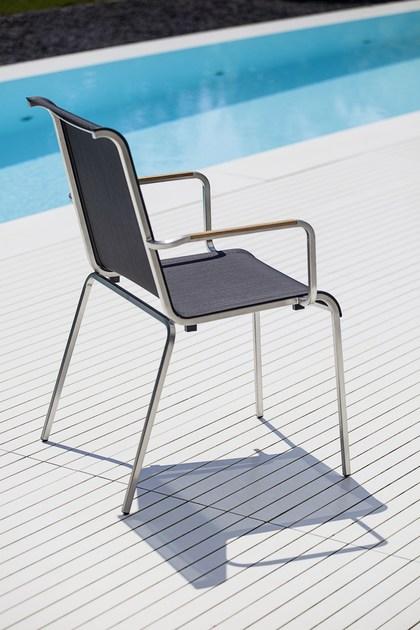 FISCHER MÖBEL Штабелируемый садовый стул с подлокотниками Modena sun-id-1509756 - Вид №2