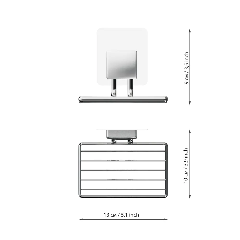 Мыльница Lemer You Color нержавеющая сталь цвет хром Нет STLM-2137093 - Вид №5