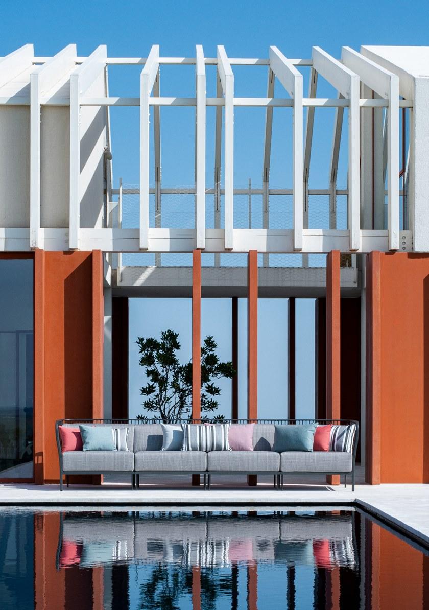 emu 5-местный модульный садовый диван из ткани Cannolè 1081+1082+1083+1084 - Вид №5